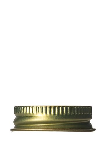 Gold metal 33-400 lid with standard plastisol liner