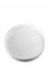 White PP plastic 89-400 smooth skirt lid with foam liner