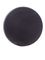 Black PP plastic 33-400 ribbed skirt lid with foam liner