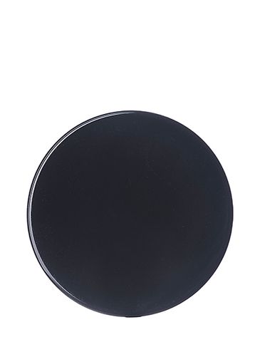 Black PP plastic 33-400 smooth skirt lid with foam liner