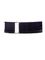 Black PP plastic 38-400 smooth skirt lid with unprinted pressure sensitive (PS) liner
