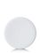 White PP plastic 110-400 ribbed skirt lid with foam liner                  

   

