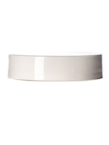 White PP plastic 43-400 smooth skirt unlined lid