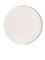 White PP plastic 43-400 ribbed skirt lid with foam liner