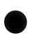 Black PP plastic 53-400 smooth skirt lid with foam liner