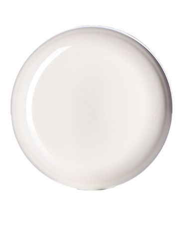 White PP plastic 53-400 unlined dome lid