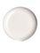 White PP plastic 58-400 dome lid with foam liner