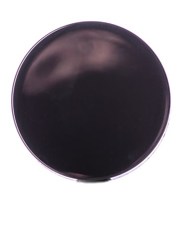 Black PP plastic 58-400 smooth skirt unlined lid