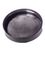 Black PP plastic 58-400 smooth skirt unlined lid