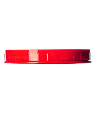 Red PP plastic 110-400 ribbed skirt unlined lid