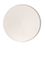 White PP plastic 110-400 ribbed skirt lid with foam liner               

