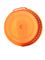 Orange LDPE plastic 38SS ribbed snap screw tamper-evident dairy lid