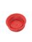 Red LDPE plastic 38SS ribbed snap screw tamper-evident dairy lid
