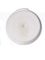 White LDPE plastic 38SS ribbed snap screw tamper-evident dairy lid
