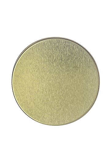Gold metal 89-400 lid with standard plastisol liner