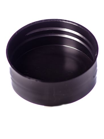 Black PP plastic 43-485 smooth skirt non-dispensing spice cap