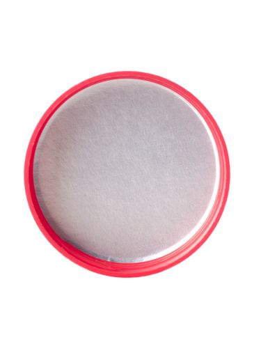 Red PP plastic 48-485 smooth skirt 5-hole flip top sifter spice cap with heat induction seal (HIS) liner