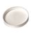 White PP plastic 70-400 smooth skirt unlined lid