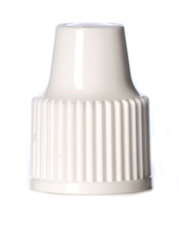 White PP plastic 8-425 dropper tip cap