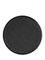 Black PP plastic 89-400 ribbed skirt unlined lid
