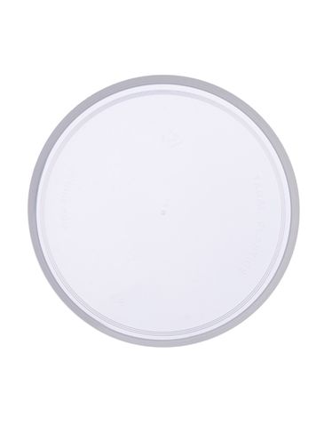 Natural-colored PP plastic 89-400 smooth skirt unlined lid
