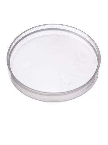Natural-colored PP plastic 89-400 smooth skirt unlined lid