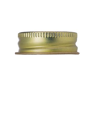 Gold metal 28-400 lid with standard plastisol liner