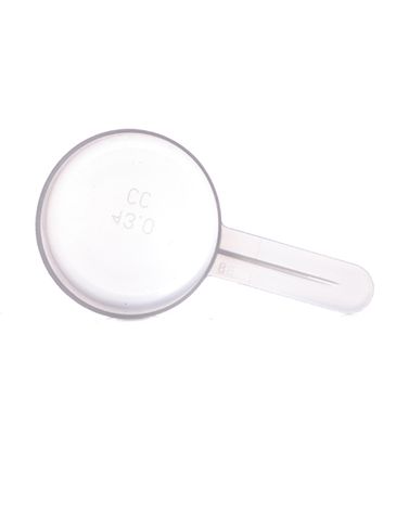 43 cc natural-colored plastic scoop
