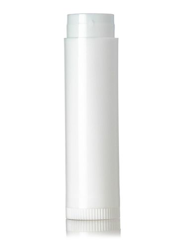 0.15 oz white PP plastic lip balm tube (lid sold separately)