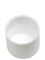 Flat white PP plastic lip balm tube lid
