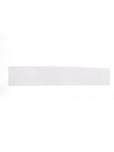 190 mm x 35 mm clear PVC plastic non-perforated shrink band for tubs