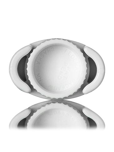 1/8 oz white PP plastic oval lip balm tube (lid sold separately)