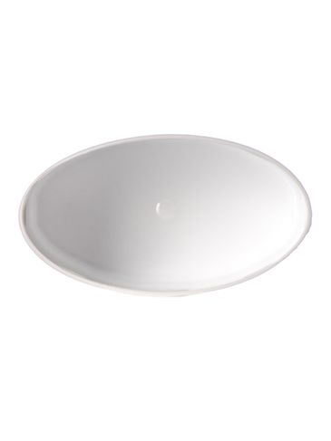 White PP plastic oval deodorant tube cap
