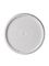 White HDPE plastic slotted lid with gasket of 90 mil thickness