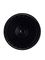 2 gallon black HDPE plastic tear-tab lid with gasket of 75 mil thickness