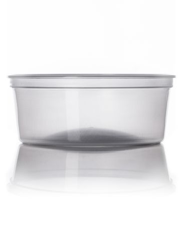 6 oz natural-colored PP plastic round tub