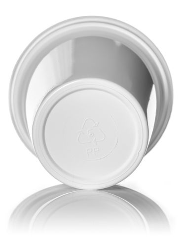 6 oz white PP plastic round tub
