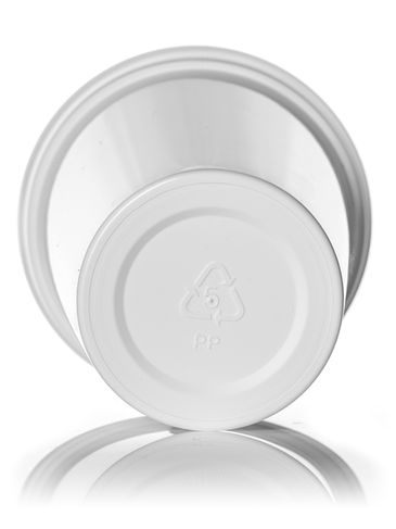 8.9 oz white PP plastic round tub