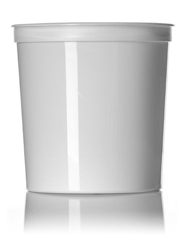 70 oz white PP plastic round tub