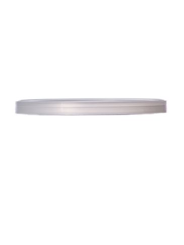 Natural-colored LDPE plastic 3.5625 inch recessed tub lid