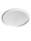 White PP plastic 4.5 inch flat round tub lid for T032 and T033