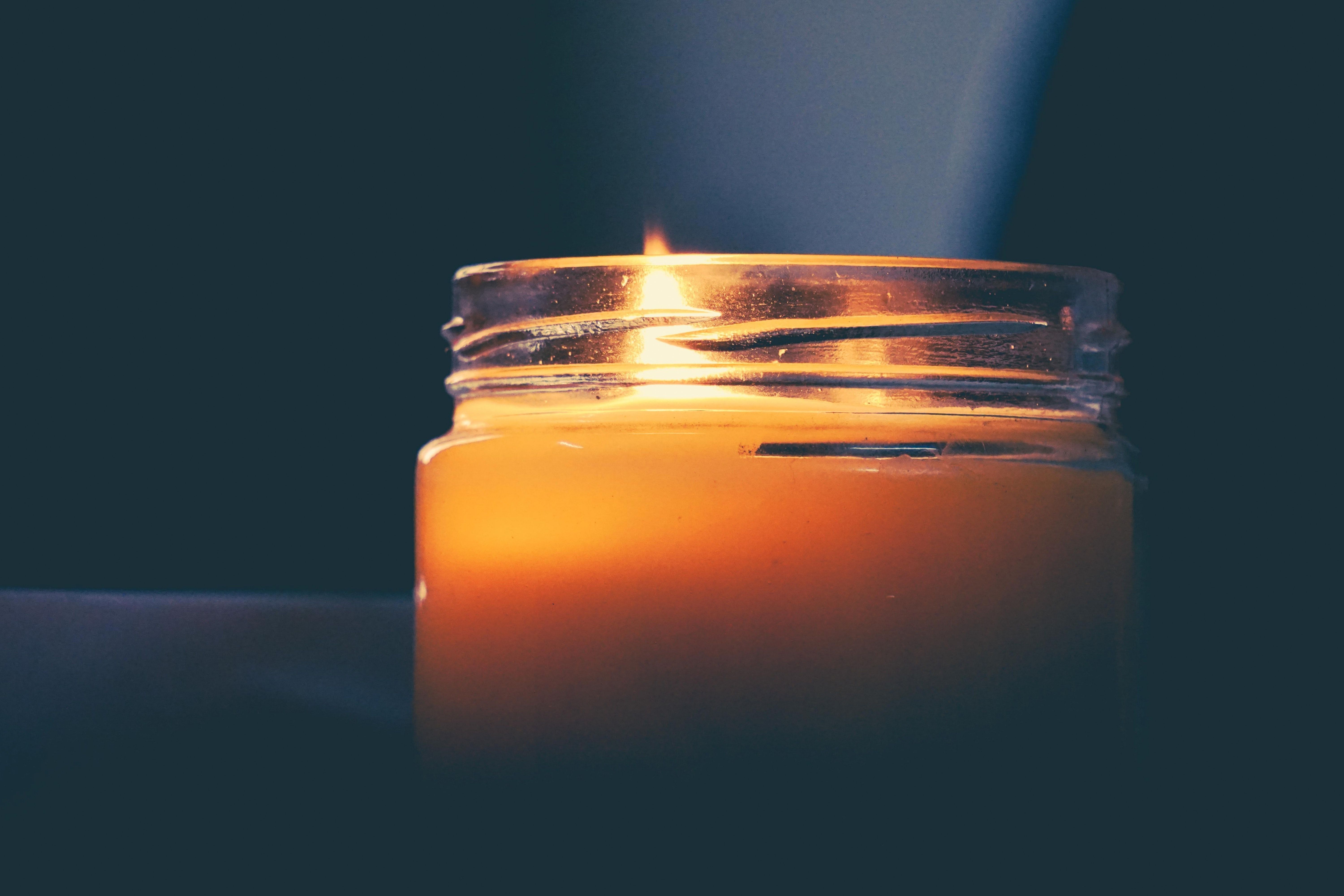 candle type, jars and containers