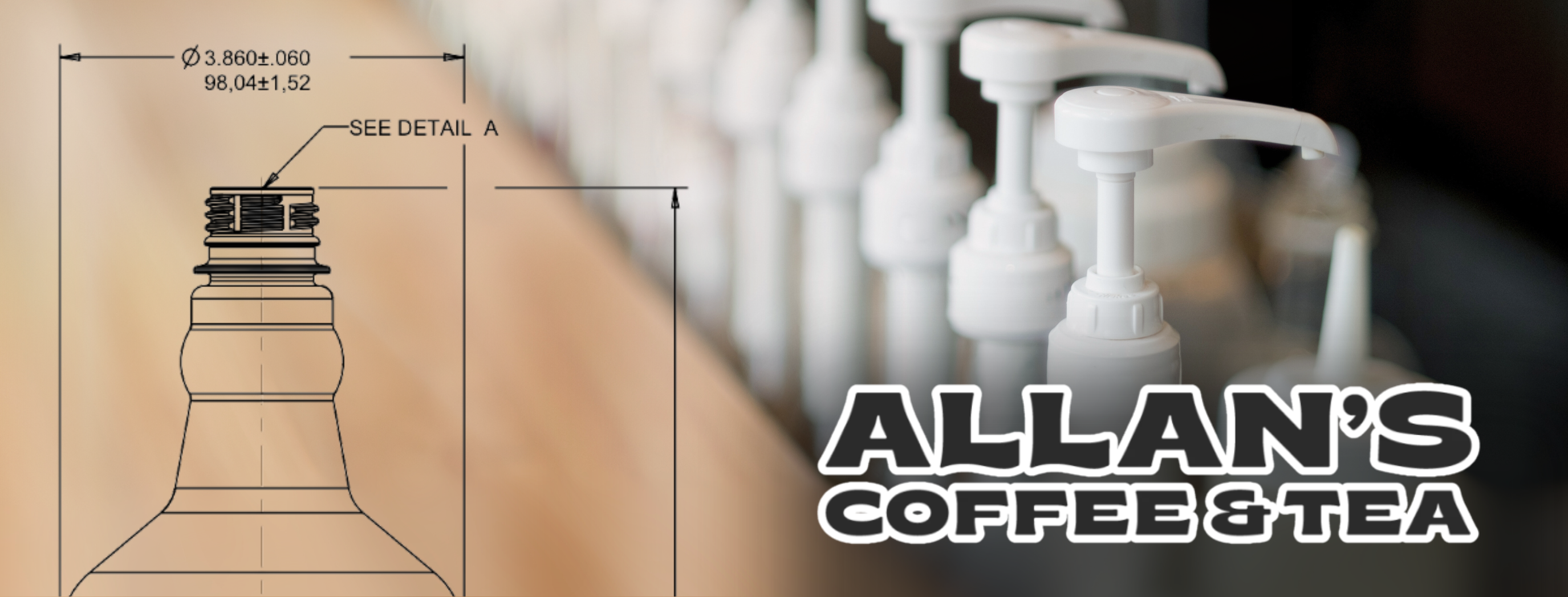 Containers and Coffee: A Custom Packaging Solution for Allan’s Coffee Flavored Syrups